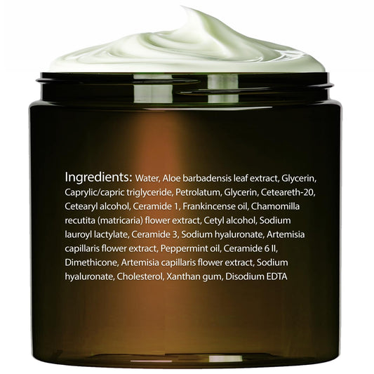 Essentially KateS close-up texture of cream, highlights smooth absorption and hydration