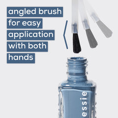 essie polish applied on nails in use for fast-dry manicure convenience