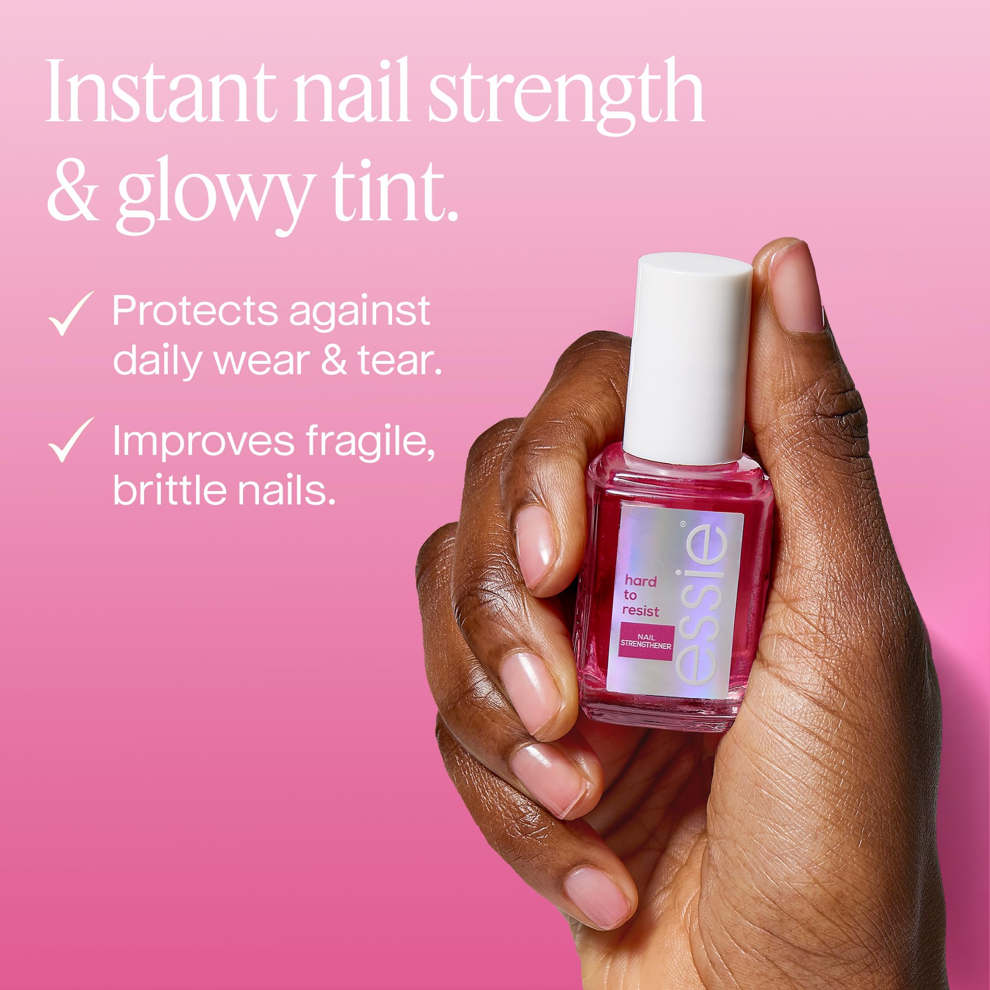 essie before and after nails comparison showing reduced breakage and improved resilience