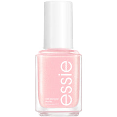 essie bottle front view showing iridescent pink shade and glossy finish