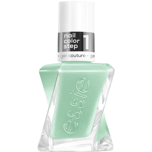 essie Bling It front bottle showing muted sage green shade and glossy finish