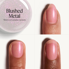 essie Blushed Metal brush and cap detail delivering smooth application benefit
