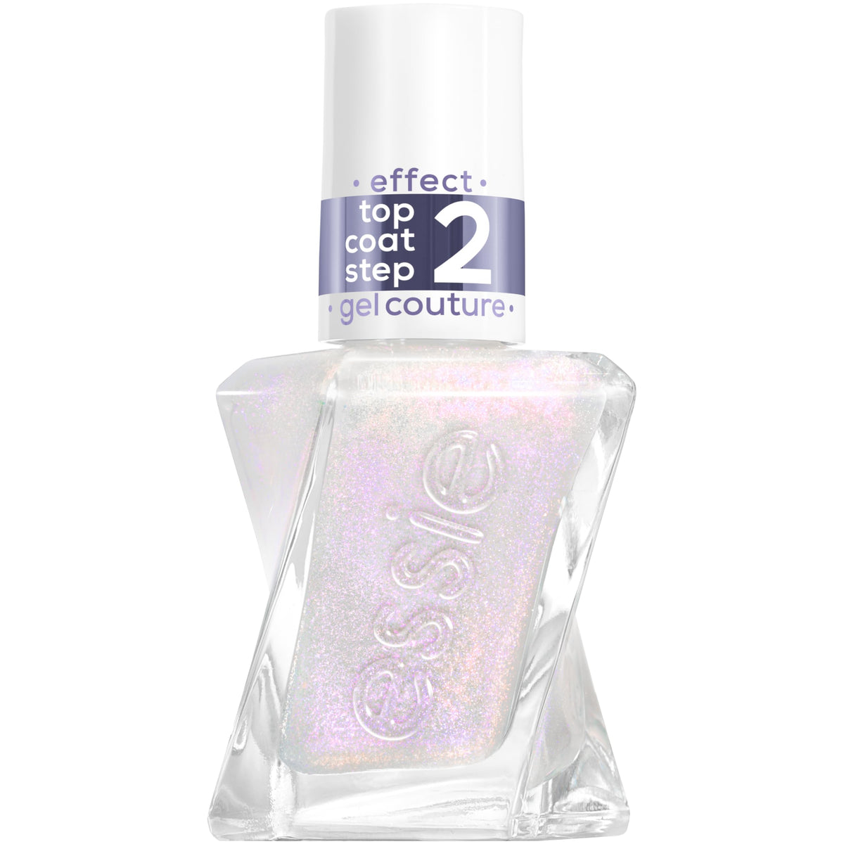 essie Blushed Metal front bottle showing sleek packaging and metallic glaze benefit