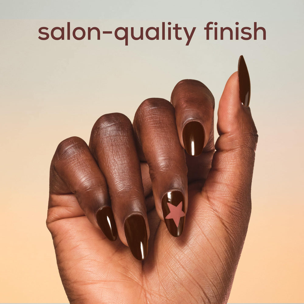 essie label detail showing vegan formula and easy-glide brush benefit