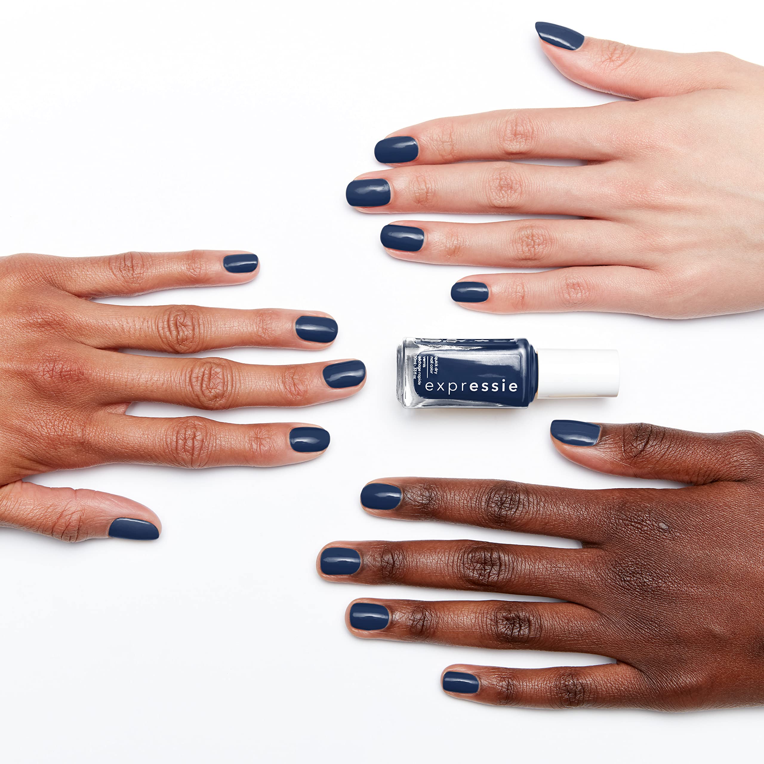 essie brush applying polish to nail for quick-dry convenience benefit