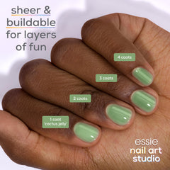 essie polish texture close-up highlighting translucent jelly sheen benefit