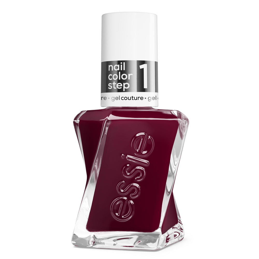 essie Clicks front packaging showing bottle and shade, conveying vibrant red color