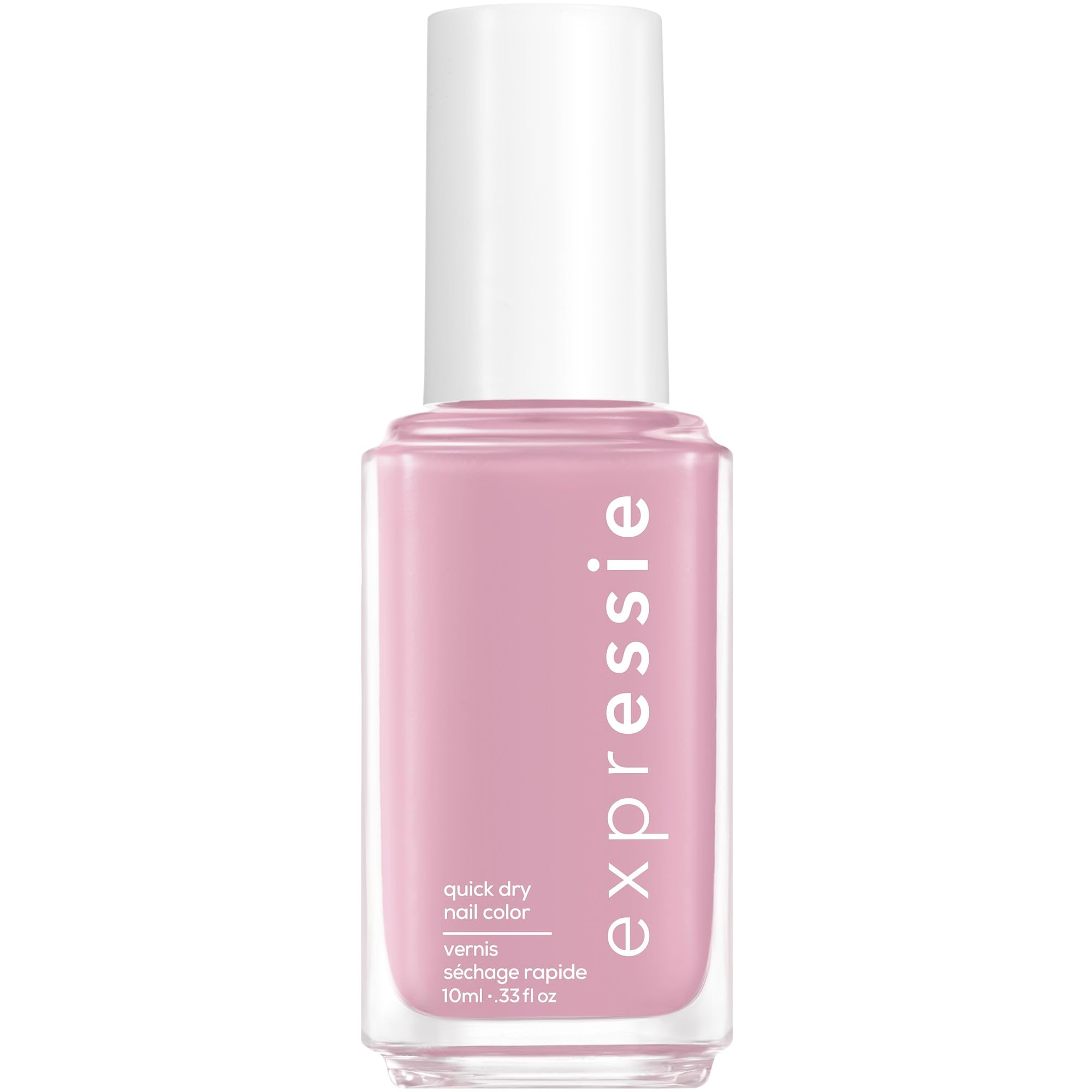 essie expressie bottle front view showing pastel pink shade and neat finish