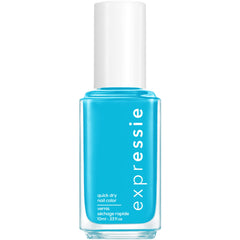 essie bottle front view showing Word On The Street blue and quick-dry benefit