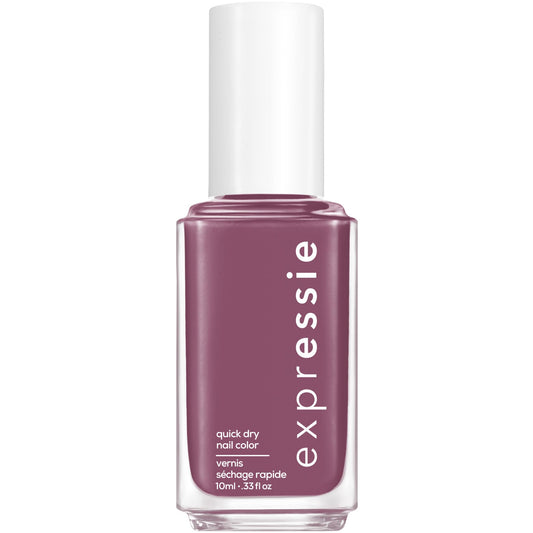 essie expressie front bottle showing purple shade and quick-dry benefit