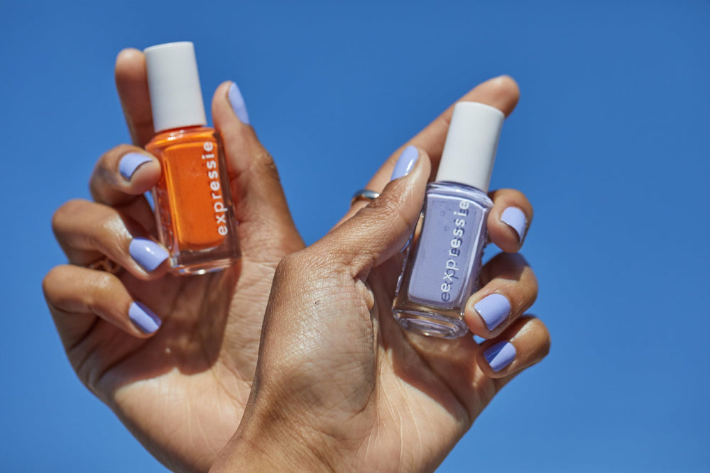 essie label close-up showing vegan formula and ingredient transparency