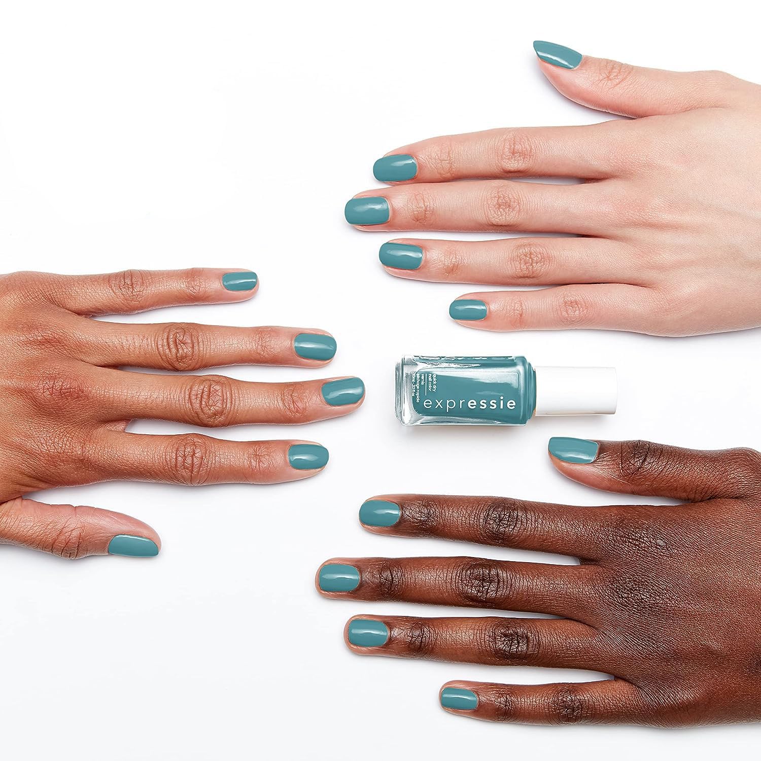 essie Expressie painted nail swatch stroke showing smooth coverage and quick-dry benefit