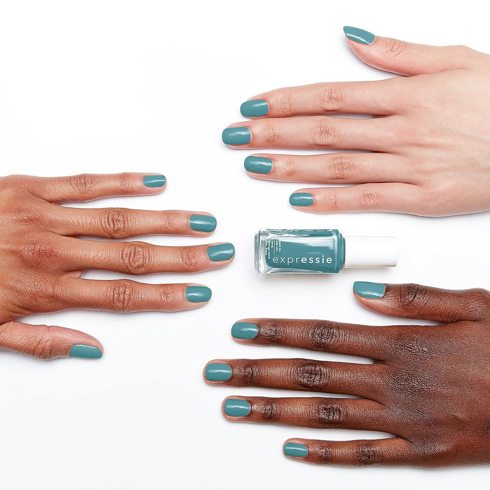 essie Expressie painted nail swatch stroke showing smooth coverage and quick-dry benefit
