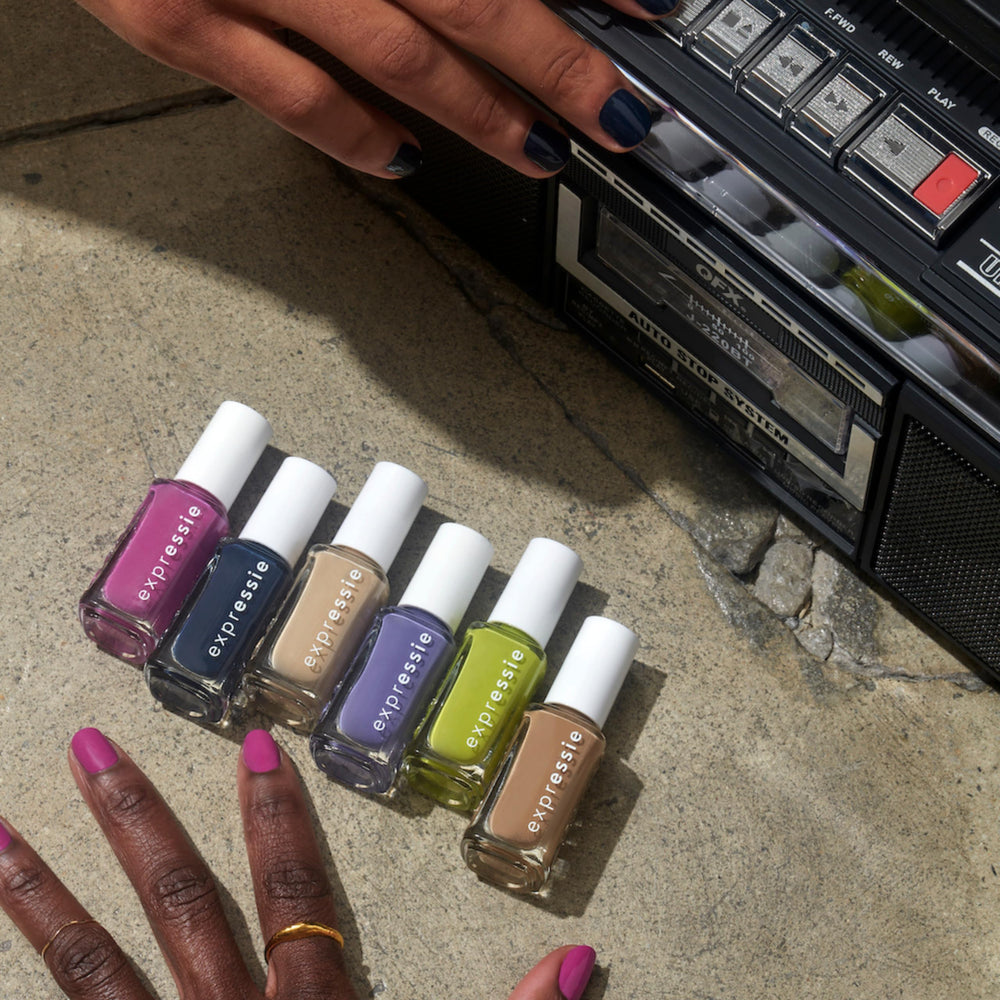 essie cream texture macro showing smooth finish and high-pigment payoff