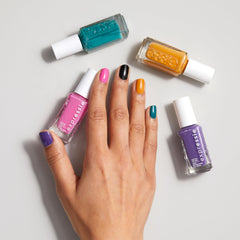 essie Expressie glossy texture close-up showing cream finish and shine benefit