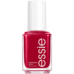 essie front bottle showing tango red polish and glossy finish benefit