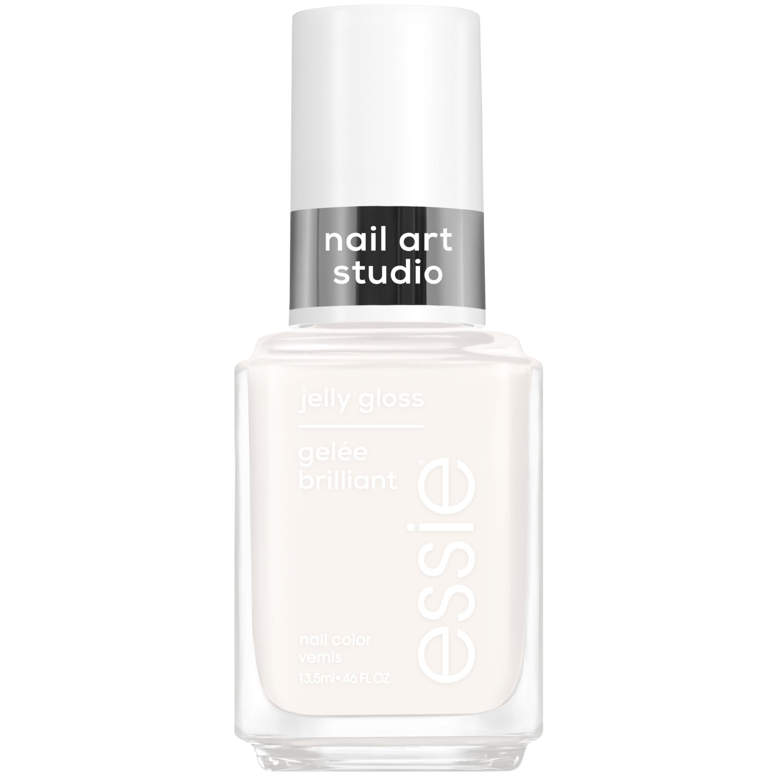 essie front bottle Arctic Jelly showing sleek packaging and shade benefit