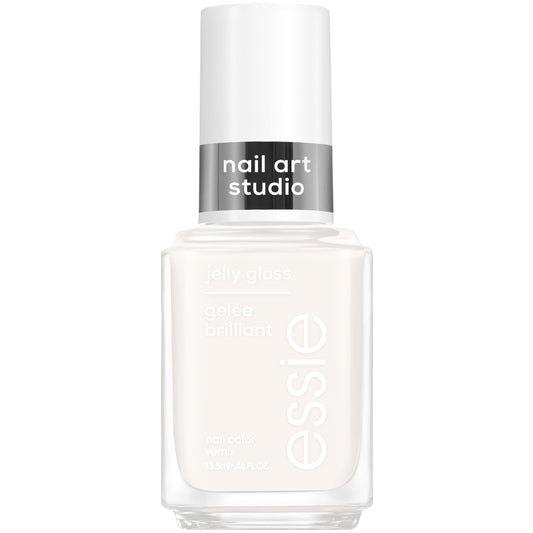 essie front bottle Arctic Jelly showing sleek packaging and shade benefit