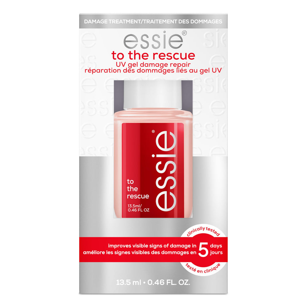 essie front bottle showing treatment benefit of sealing peeling nails