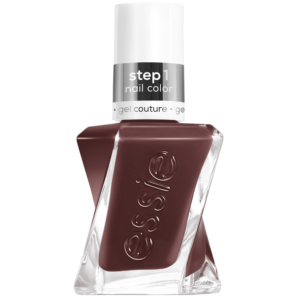 essie front packaging showing All Checked Out for instant shade recognition and shelf appeal