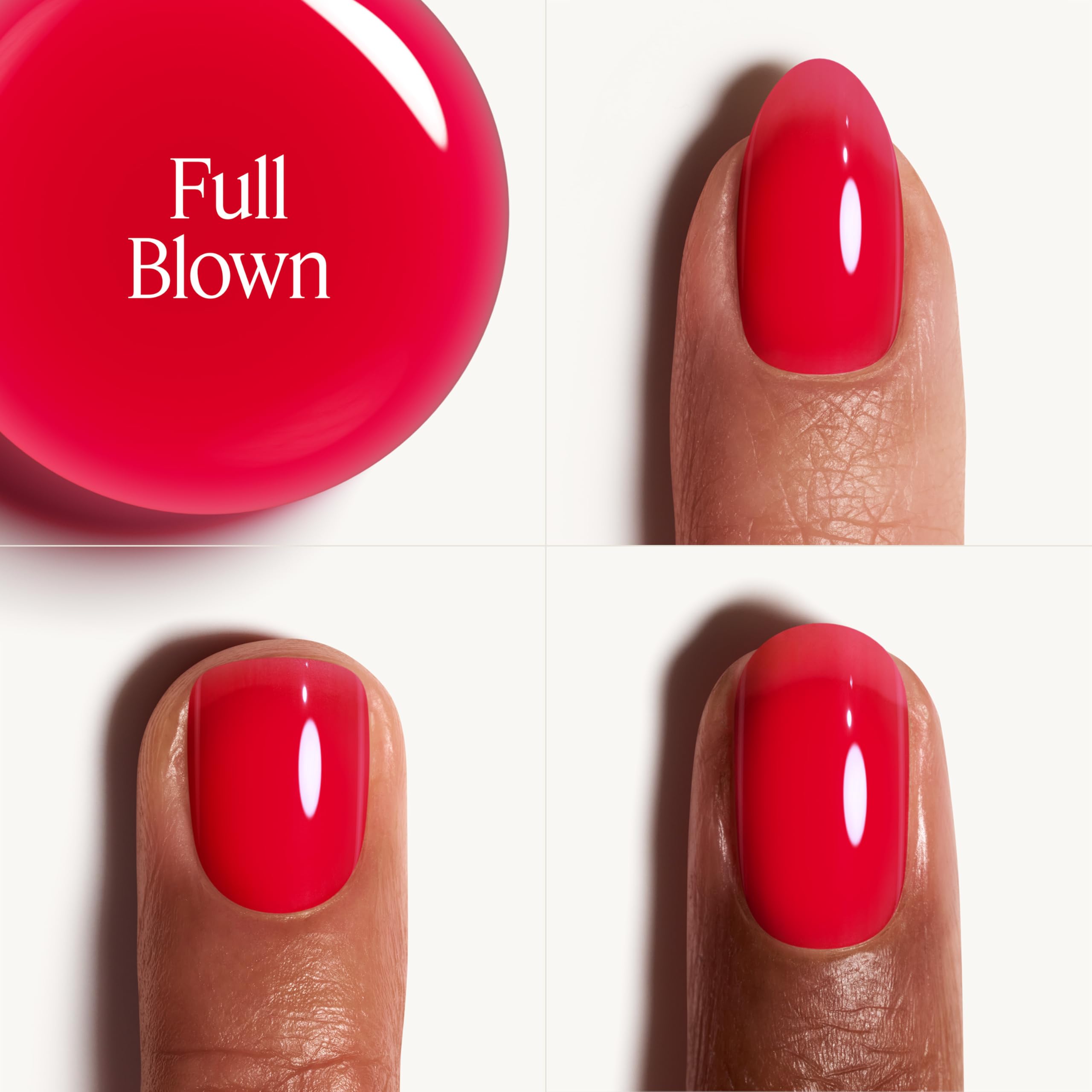 essie swatch on sample wheel showing buildable translucent magenta shades