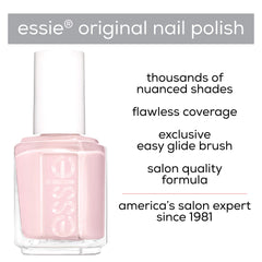 essie polished hands wearing Geranium in manicure scene showing professional look