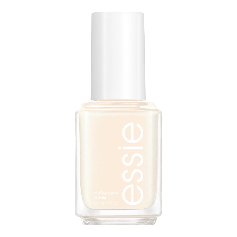 essie bottle front view showing milky ivory shade and glossy benefit