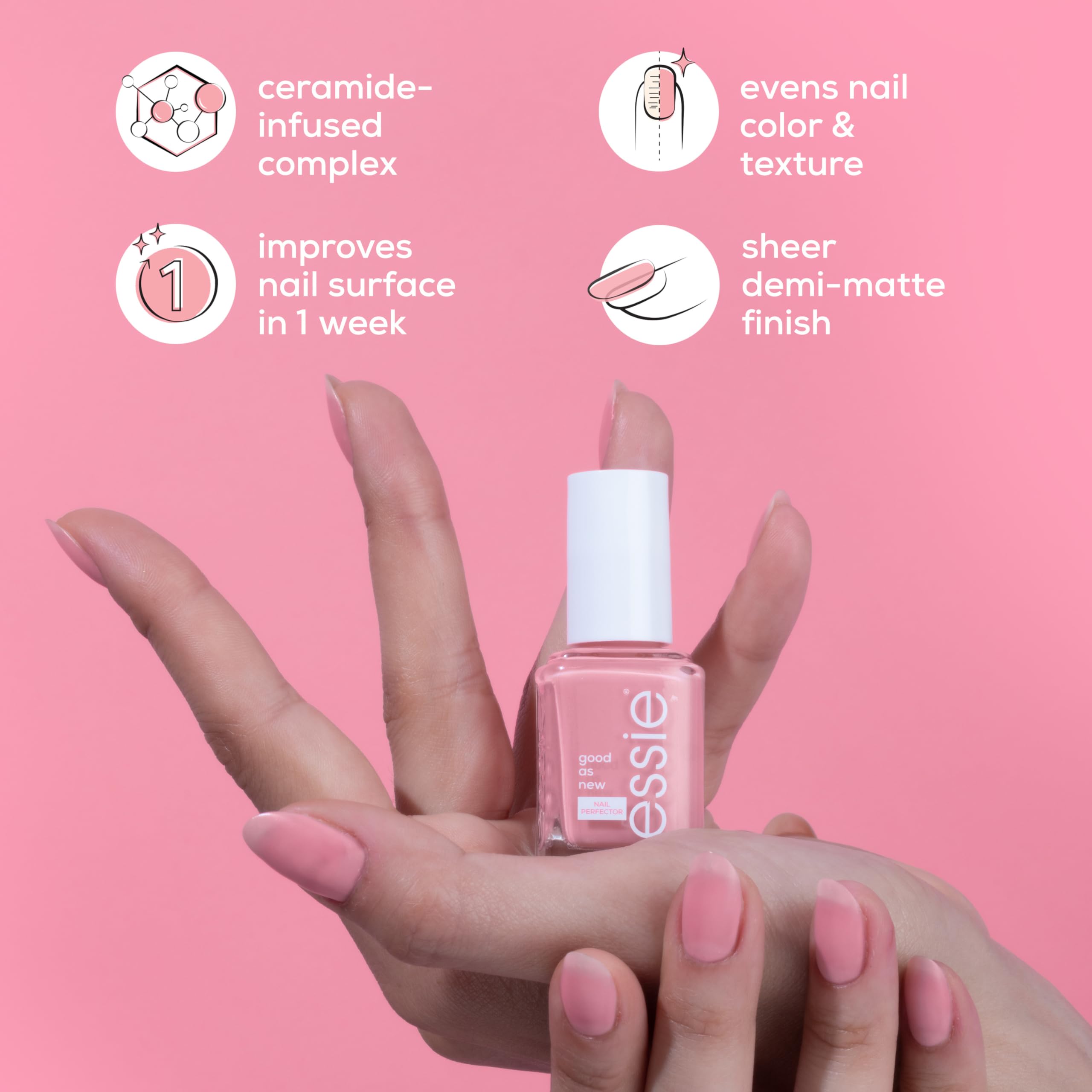 essie in bathroom manicure setting suggesting easy at-home nail-perfecting routine