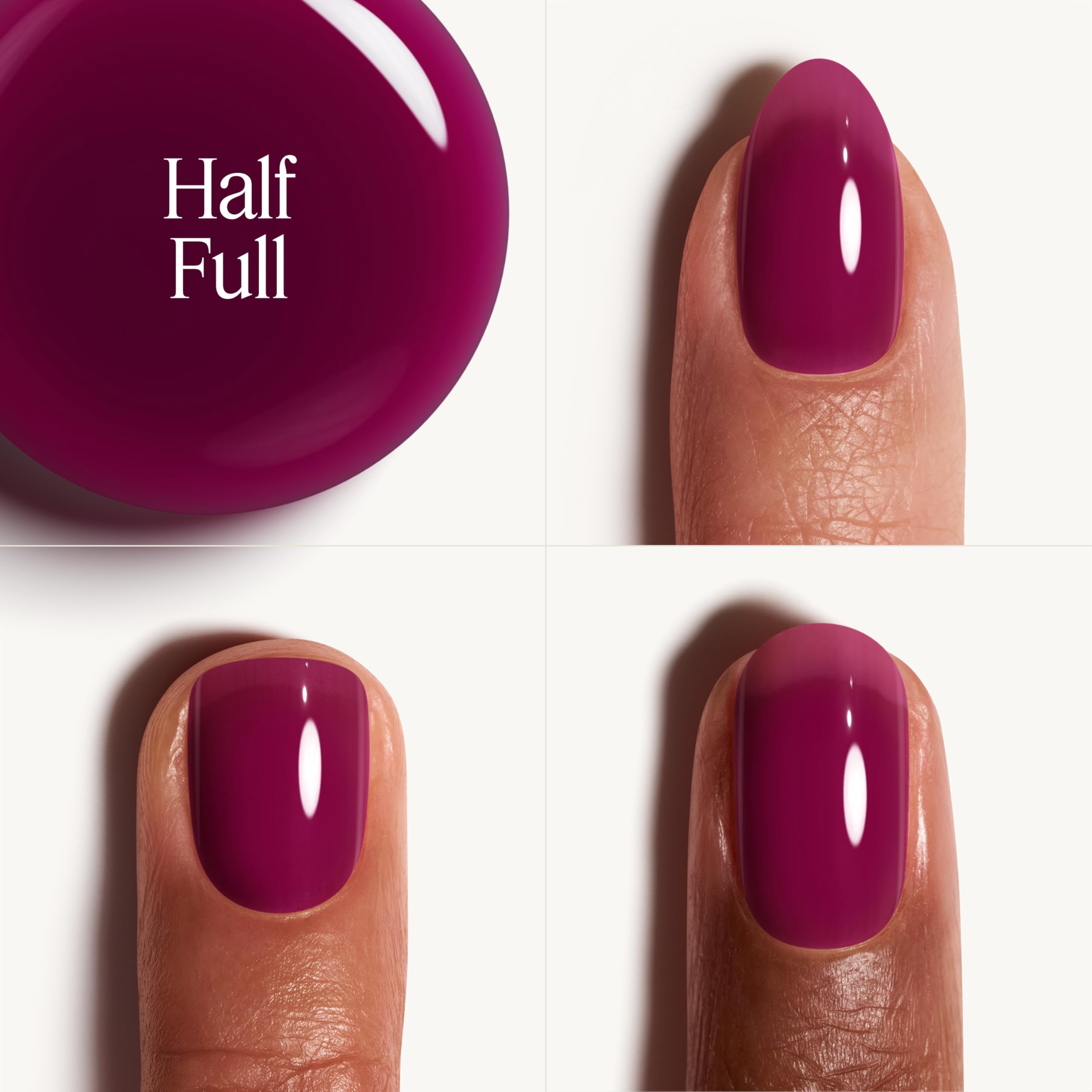 essie close-up nail swatch highlighting glassy finish and luminous shine benefit