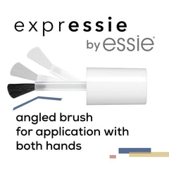 essie hand applying Iced Out FX for fast manicure and clean coverage