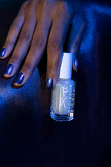 essie bottle next to card to show compact 0.33 fl oz size for travel