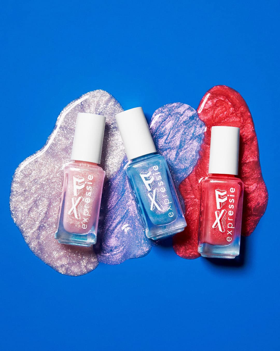essie top coat in bathroom setting demonstrating fast-dry convenience benefit ready-to-go
