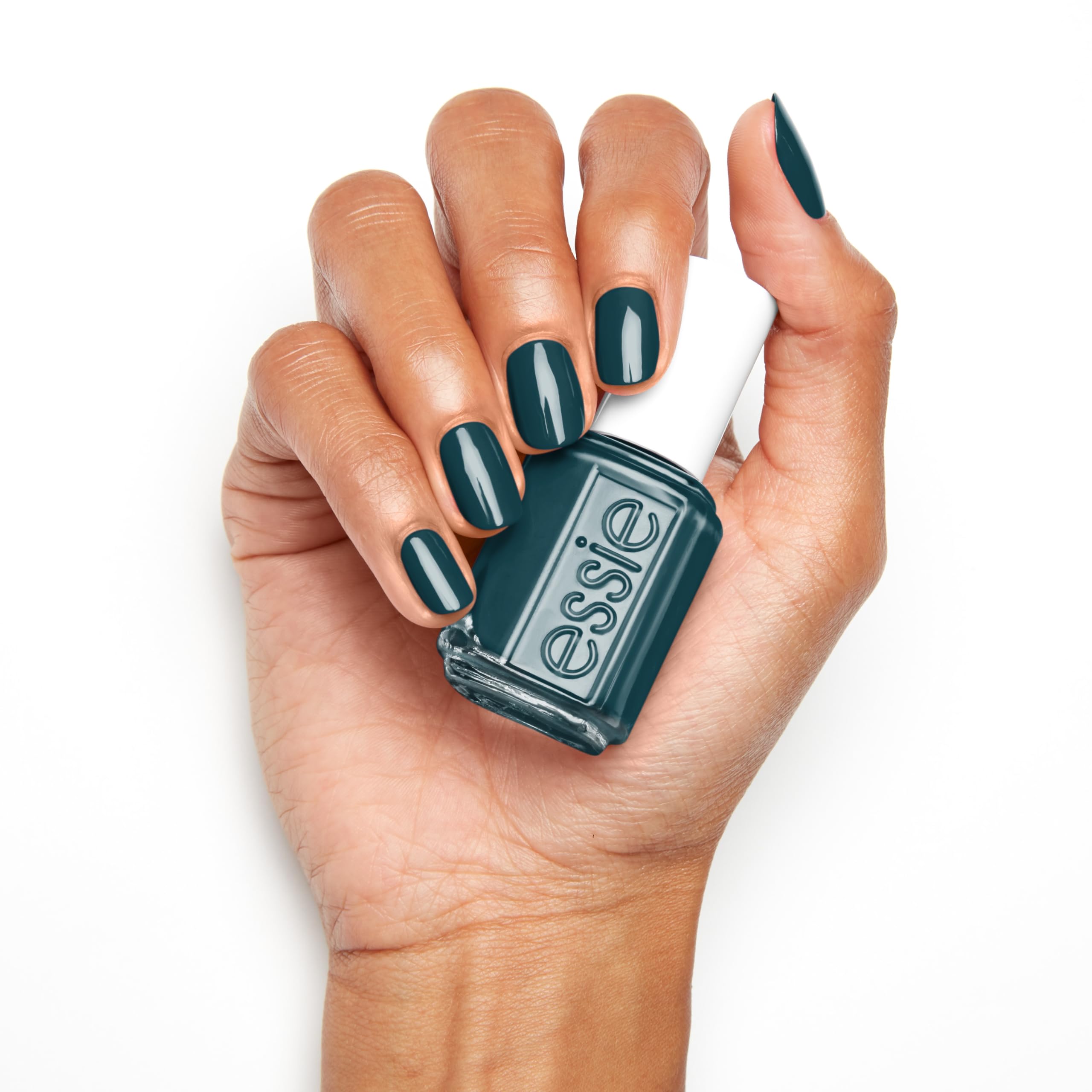 essie manicure lifestyle shot portraying polished look and outfit match