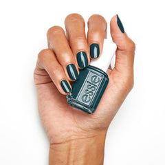 essie manicure lifestyle shot portraying polished look and outfit match