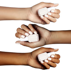 essie nail wheel swatch illustrates true ivory shade and color payoff