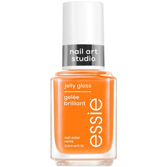 essie front bottle showing apricot jelly color and glossy finish benefit