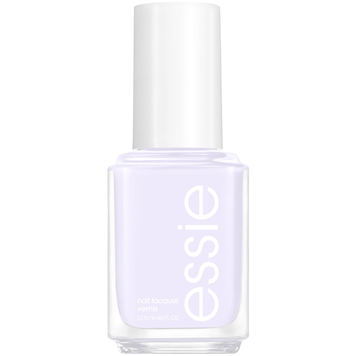 essie Just Chill front bottle showing cool white shade and glossy finish
