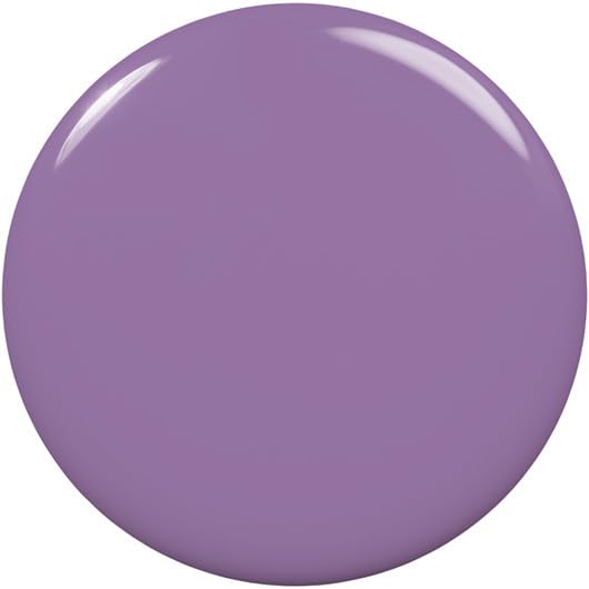 essie shade swatch on nail wheel illustrating mauve purple undertones