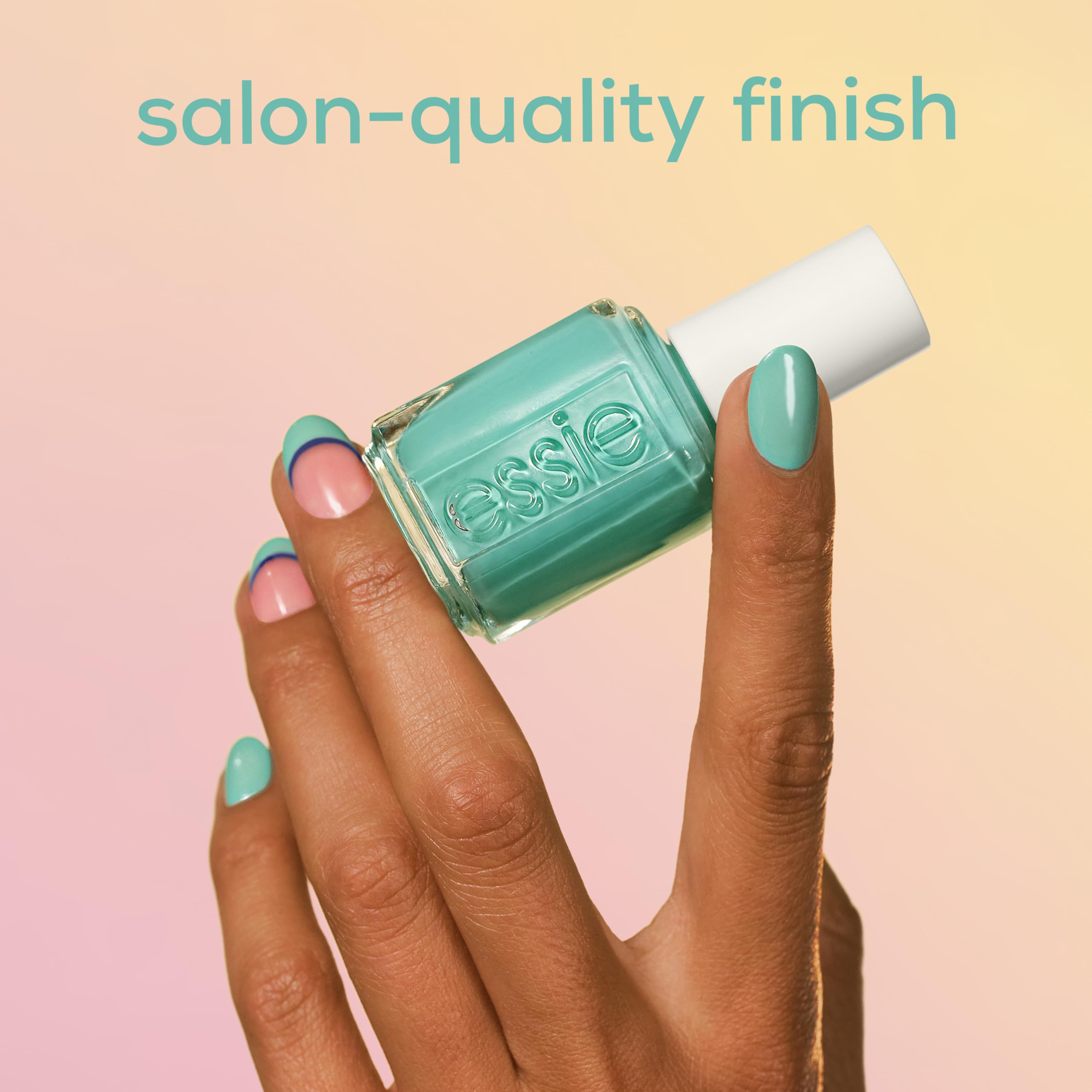 essie label and cap detail illustrating vegan formula and brand quality