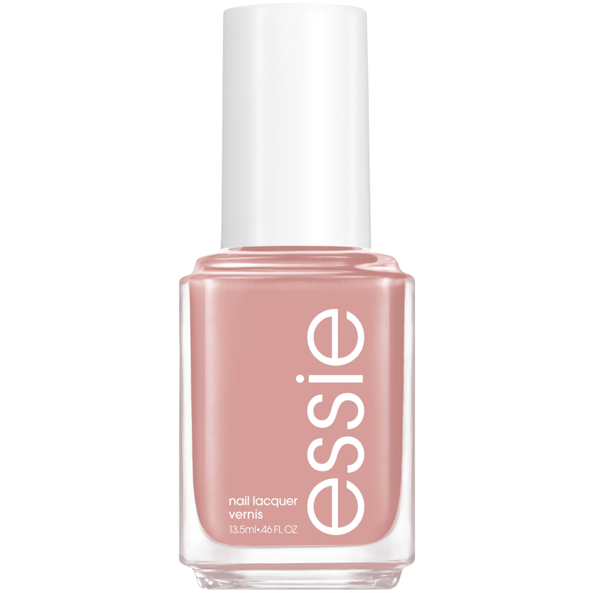 essie Ladylike front bottle showing mauve pink shade and glossy finish
