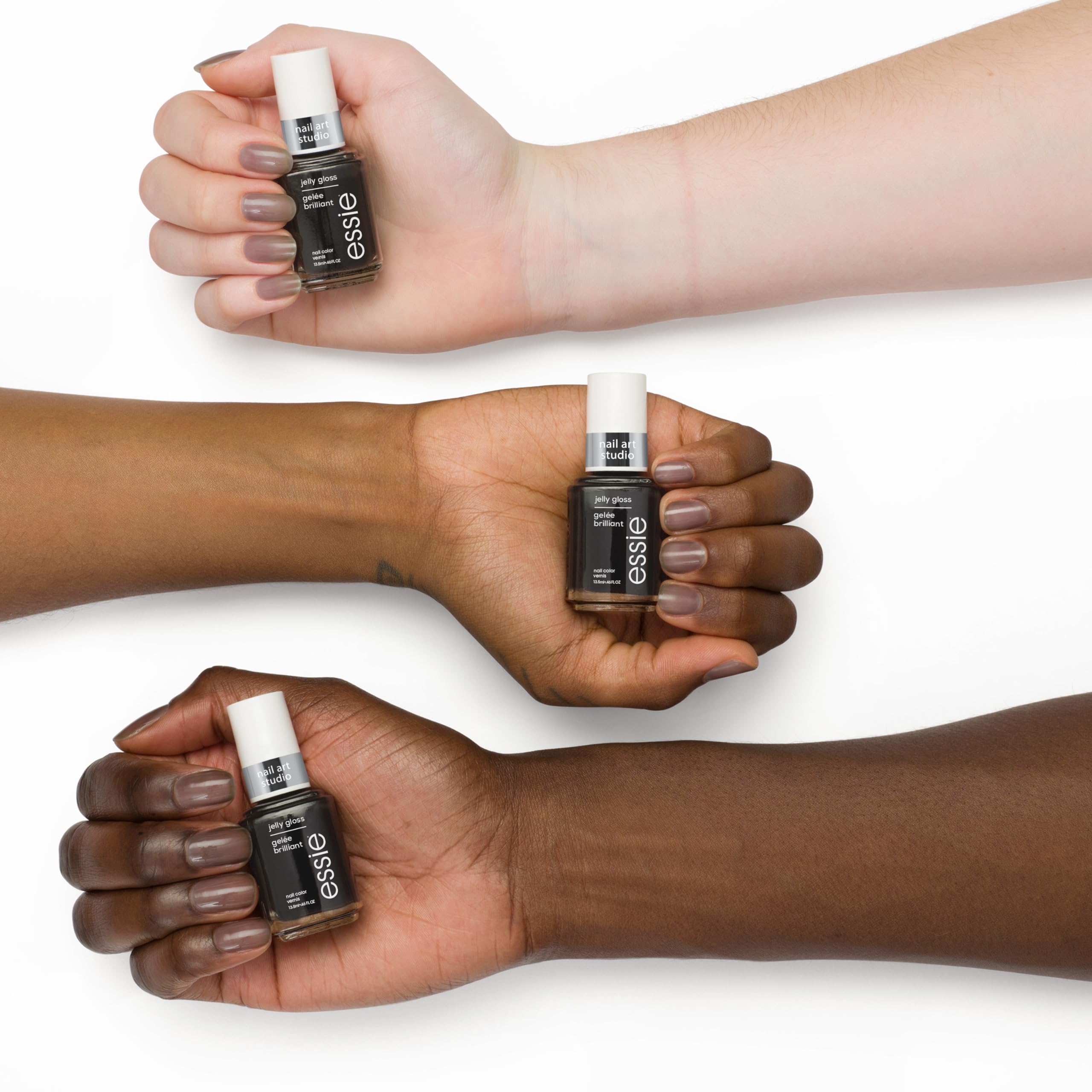 essie layered jelly glaze detail showing translucent depth and glossy finish benefit