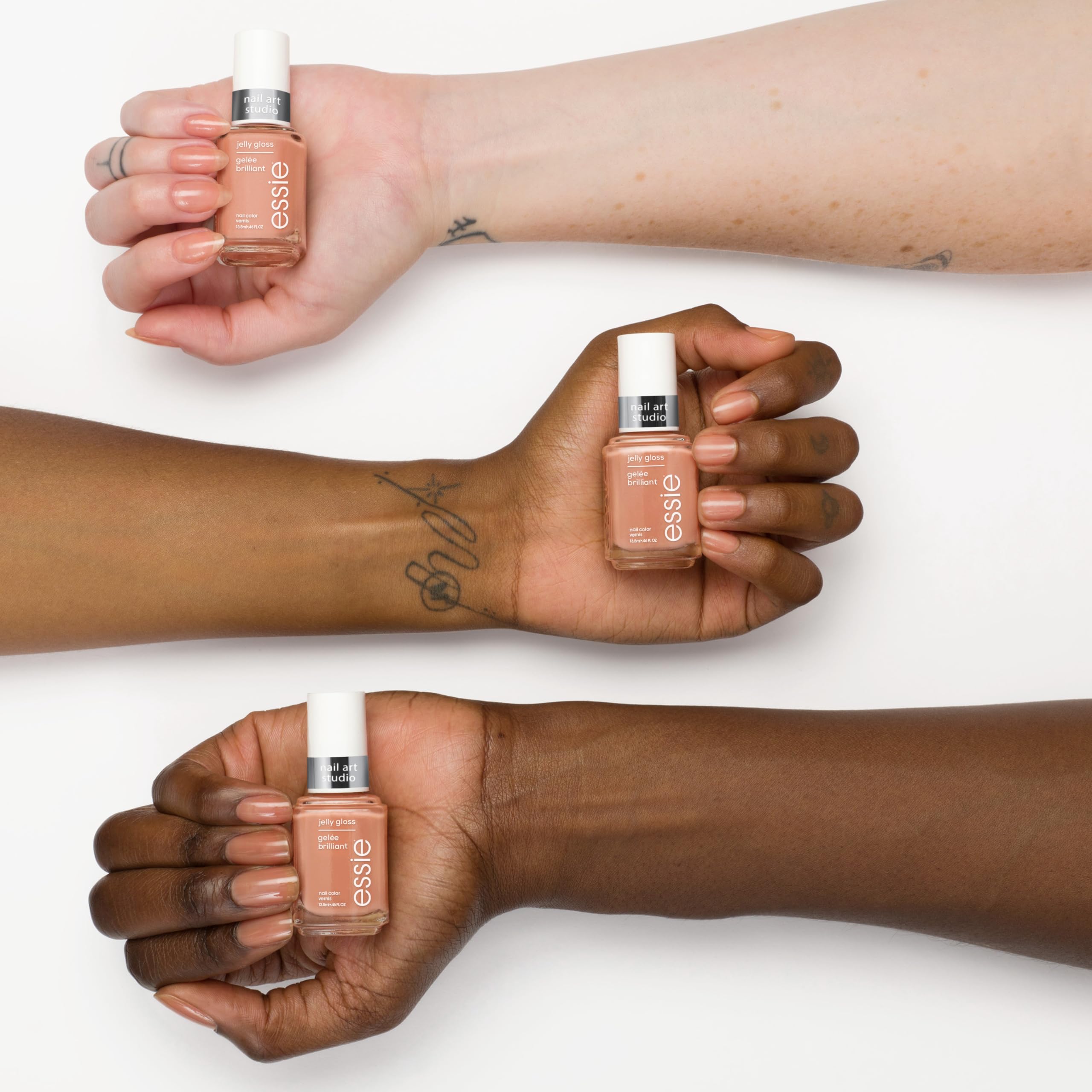 essie comparison of single versus layered coats showing depth control