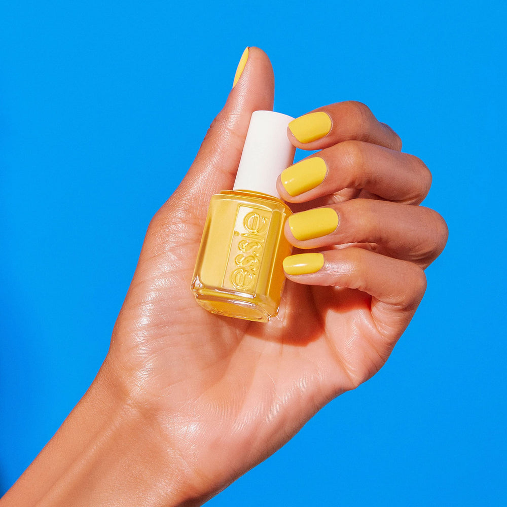 essie polish in summer setting evoking playful, vacation-ready nail color