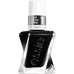 essie front bottle showing true black shade and clear branding for confident color choice