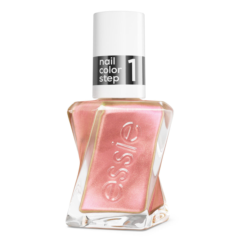 essie bottle front label showing Liquid Diamonds finish and shade name for instant recognition