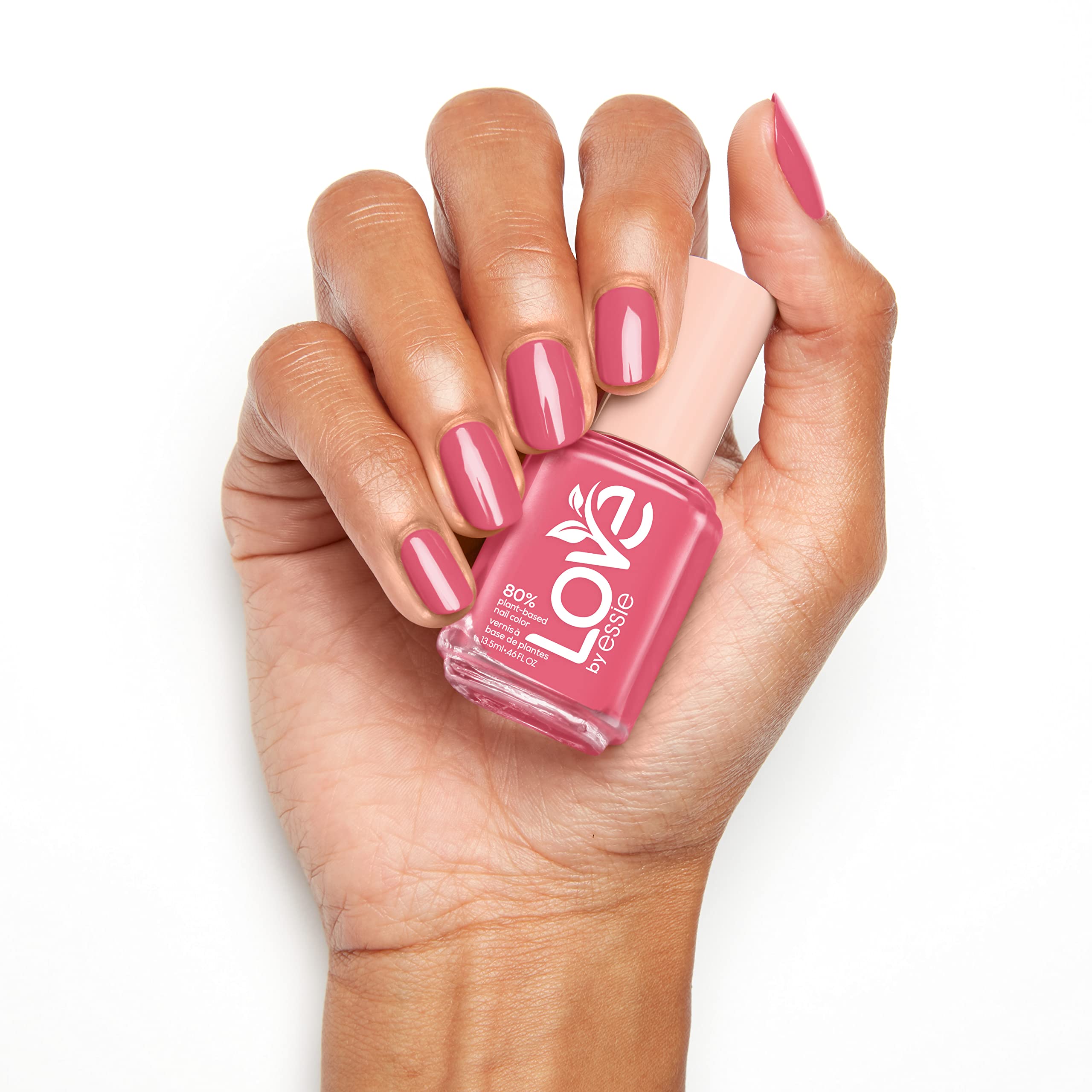 essie ingredients and box showing plant-based sources and eco design benefit