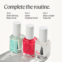 Essie Mademoiselle bottle label detail showing ingredient and shade name benefit product clarity
