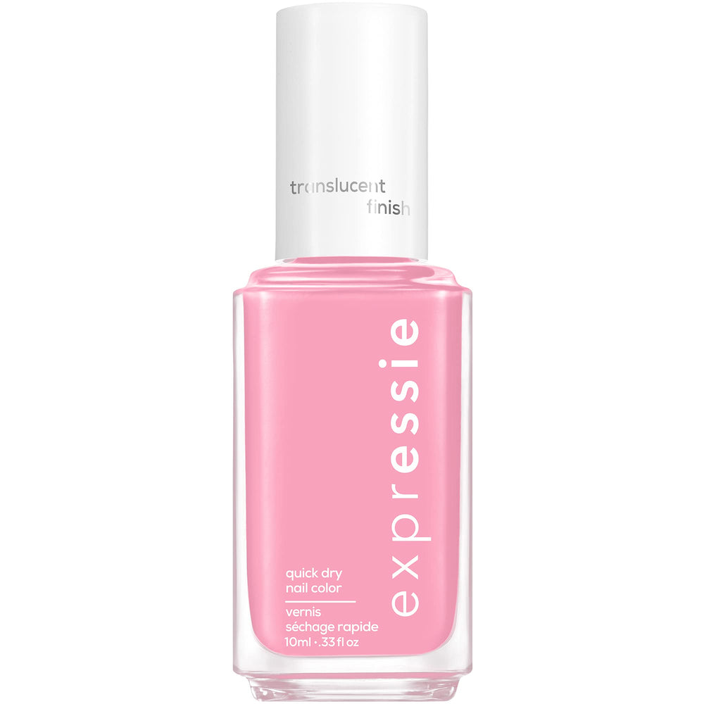 essie front bottle showing Mall Crawler shade and quick-dry benefit