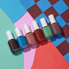 essie manicure lifestyle outdoors showing bold color impact