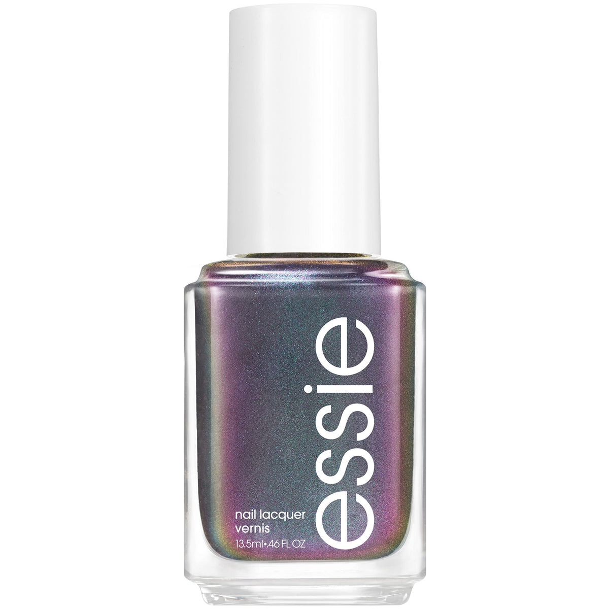 essie front bottle showing maple shimmer color and glossy finish